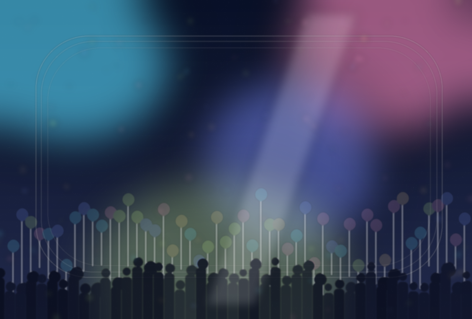 演唱会灯海主题插画